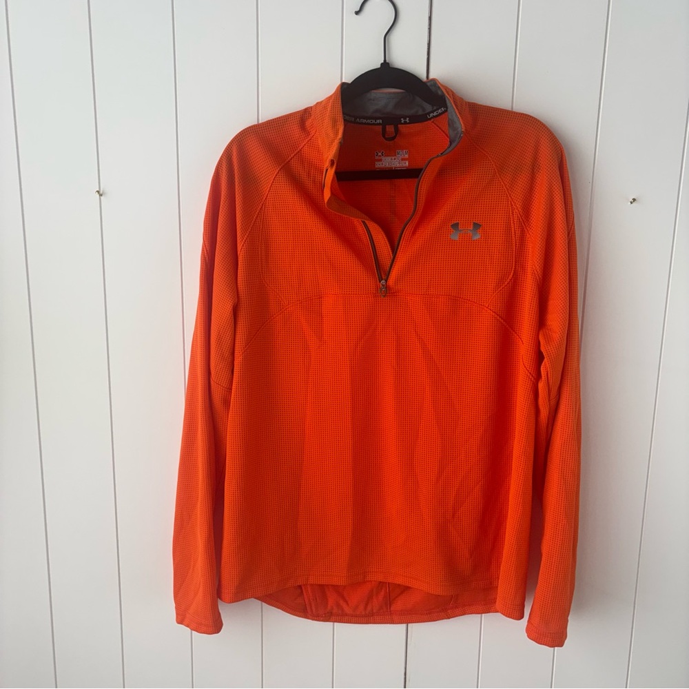 Under Armour Quarter 1/4 Zip Performance Running Pullover Sz M